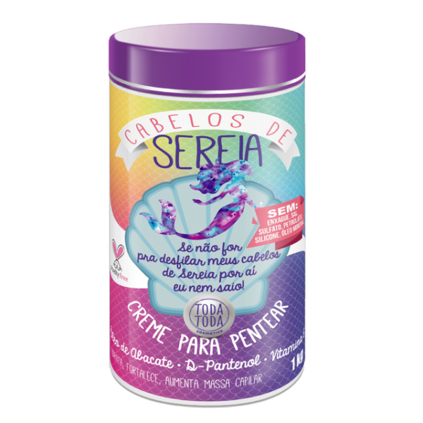 Creme de Pentear Cabelos de Sereia 1 Kg Toda Toda